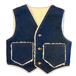 Vintage Denim & Sherpa Reversible Vest Toddler 18-24 Months